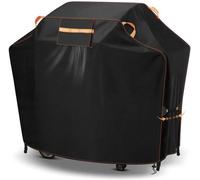 Housse de protection pour barbecue Unyqoos® en tissu Oxford 420D, résistante aux intempéries et ventilée, avec réflecteurs, dimensions : 146 x 61 x 122 cm, compatible avec la plupart des barbecues à g