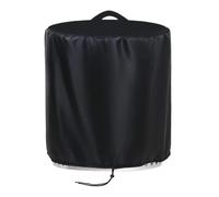 Housse de protection pour brasero, imperméable, coupe-vent, résistant aux UV, résistant à la déchirure, en tissu Oxford 210D, panier à feu, housse de brasero (46 x 38/56 x 36/74 x 46 cm) - Noir