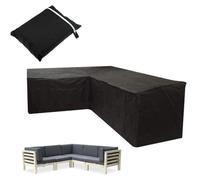 Housse de protection pour canapé d'angle-Imperméable en tissu polyester 210T-Dimensions 215x215x80cm-Résistante aux UV et déchirures