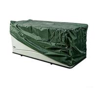 Housse de protection pour casier de rangement d'extérieur - Imperméable et résistante aux UV - Avec cordon de serrage - 158 x 76 x 69 cm (vert 158 cm)