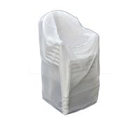 Ribimex Housse de protection pour chaises avec accoudoirs ECO Platinium 90x70xH115 cm 90 g/m² Blanc
