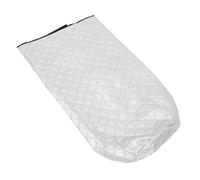 Housse de protection pour chauffe-eau argentée 55x24 pouces | Coton et feuille d’aluminium, sangles coupe-vent réglables, protège du soleil du vent et du froid, usage extérieur garage