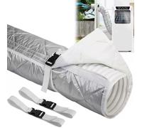 Housse de Protection pour Climatiseur Portable pour Tuyau 1Pcs, 150X53CM, Gaine Isolante Climatisation, avec 2 Sangles à Boucle