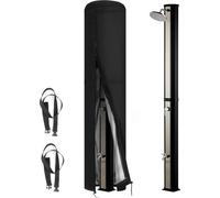 Housse de protection pour douche solaire, imperméable, coupe-vent, douche de jardin - description pour le jardin, 420D douche extérieure, douche solaire, housse de protection avec revêtement UV, noir