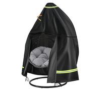 Housse de protection pour fauteuil suspendu, dimensions 230x200 cm, tissu Oxford 420D, imperméable, protection UV, coupe-vent, avec fermeture éclair et cordon de serrage