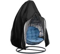 Housse de protection pour fauteuil suspendu Ibenzoa®, dimensions 115 x 190 cm, en Oxford 210D, imperméable avec revêtement PU, fermeture éclair et cordon de serrage, idéale pour véranda et extérieur