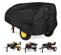 Housse de Protection pour Fendeuse de Bûches pour Scheppach | LS600 | 116 × 32 × 55 cm, Housse pour Fendeuse Horizontale avec Poignée, Cordon et Ourlet Élastique, Noir