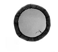 Housse de protection pour filet avec cordon de serrage - Maille fine - Pour citerne d'eau de 110 à 120 cm de diamètre - Protection contre les feuilles et les débris - Noir - 110 cm