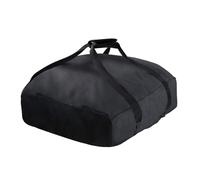 Housse de protection pour four à pizza avec tissu indéchirable, noir | Protection résistante aux intempéries et à la poussière avec sangles de fixation et ourlets inférieurs élastiques pour