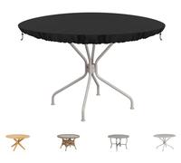 Housse de protection pour foyer de jardin et table ronde, diamètre 102 cm, hauteur 10 cm, tissu Oxford 420D, imperméable