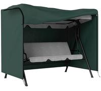 Housse de protection pour hamac Hollywood - modèle 3 places - tissu Oxford polyester/coton 600D résistant aux UV - dimensions : 213 x 213 x 74 cm - couleur : vert foncé