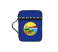 Housse de protection pour la Bible avec poignée durable pour homme et femme Motif drapeau du Montana