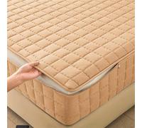 Housse de Protection pour Matelas avec Fermeture Zippée 60/70/80x190 Housse de Matelas Intégrale Respirant Protège /Protégé Matelas Matelassé à Cinq Côtés Doux Alèse Drap-Housse (70X190+17cm,B)