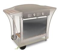 Housse de protection pour meuble plancha - JARDILINE - Dimensions 110x60x60 - Gris mastic - 100% imperméable