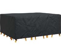 Housse de protection pour meuble vidaXL, noir uni, 220 x 190 x 85 cm, 600D
