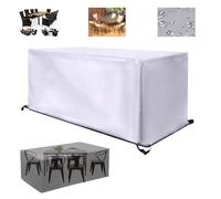 Housse de protection pour meubles de jardin - 240 x 80 x 60 cm - Oxford 600D - Imperméable - Résistante aux UV - Coupe-vent et anti-poussière - Avec grille d'aération pour terrasse