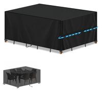 Housse de protection pour meubles de jardin, dimensions 150x80x70 cm, tissu Oxford 420D, résistant aux UV, imperméable, couleur noire