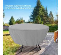 Housse de protection pour meubles de jardin - Imperméable et légère - Gris - 127 cm