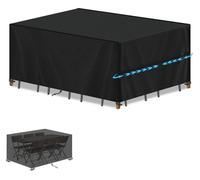 Housse de protection pour mobilier de jardin, dimensions 150x90x90 cm, imperméable, résistante aux UV, tissu Oxford 420D, coupe-vent
