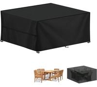 Housse de protection pour mobilier de jardin, dimensions 200x160x74 cm, imperméable, anti-UV, tissu Oxford 420D, robuste, pour une utilisation en extérieur