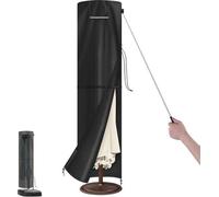 Housse de protection pour parasol, 4 m, housse pour parasol à mât central, couverture pour parasol jusqu'à 400 cm de diamètre, housse pour parasol à mât central, housse, double housse pour parasol, ti
