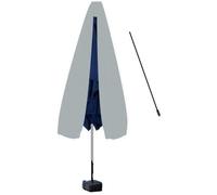 Housse de protection pour parasol droit 250cm gamme confort gris avec tige