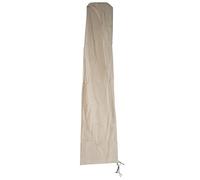 Mendler Housse de protection pour parasol HWC – jusqu'à 4 m – fermeture éclair – crème