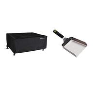 Housse de Protection pour Plancha à Poser / Desserte - Rectangulaire - Dimensions : L 69 cm x P 59 cm x H 21 cm - Cook'in Garden & Spatule Aimantée - Bords Relevés - Manche Soft Touch