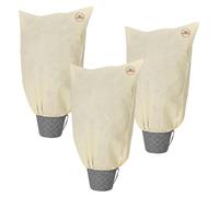 Housse de protection pour plantes - Hivernage - 60 x 80 cm - Polaire - Beige - Lot de 3