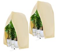 Housse de protection pour plantes - Voile d'hivernage 80 g/m² - 240 x 200 cm - Avec fermeture éclair - Protection contre le gel