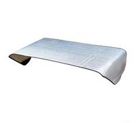 Housse de protection pour pompe à chaleur en feuille d'aluminium résistante à la neige, au vent et à la poussière pour climatisation 120 x 50 cm (130 x 58 cm)