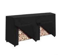 Housse de protection pour porte-bûches standard de 1,2 m et 2,4 m, protection contre l'eau et la neige, coutures doubles et ventilation (L)