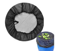 Housse de Protection pour réservoir d'eau, Couverture en Maille pour Baril de Pluie, Couverture en Maille pour Baril de Pluie 60/90/100 cm, écran pour Baril de Pluie avec Cordon de Serrage réglable