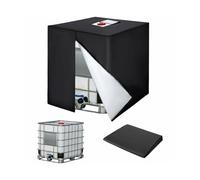 Housse De Protection Pour Réservoir Ibc 1 000 L ¿ 420d Imperméable, Protection Uv, Anti-Poussière, Indéchirable, Dimensions : 120 X 100 X 116 Cm, Sac De Rangement Inclus