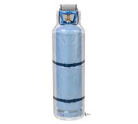 Housse de protection pour réservoir - Protection thermique pour bouteille de gaz de 45 kg - Résistant aux UV - Pour extérieur, camping, barbecue, industrie, jardin, garage, voiture
