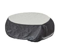Housse De Protection Pour Table Ronde Hambo - 200 X 200 X 80 Cm - Gris Gris