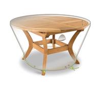 Housse de protection pour table ronde - JARDILINE - LUXE - Gris - Extérieur