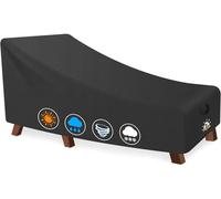 Housse de protection pour transat, 180 cm, tissu Oxford 600D, revêtement PU, imperméable, résistant aux UV, dimensions : 182 x 76 x 76 cm