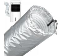 Housse de protection pour tuyau de climatisation - Isolation thermique avec revêtement aluminium - climatiseur portable - 150x15 cm