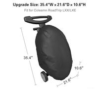 Housse de Protection pour Weber Q2000 Q200 90x55cm | Ajustement parfait pour weber Q2000/Q200, tissu polyester , protection totale contre pluie et neige