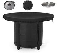 Housse de protection ronde pour barbecue, résistante aux intempéries, Ø 80 cm, élastique