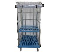 Housse de protection transparente en PVC pour remorque de transport de volailles - Dimensions : 73 x 82 x 150 cm