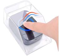 Housse de protection transparente pour sonnette de porte extérieure, étanche, sans fil, support mural - 11 x 6 x 5 cm