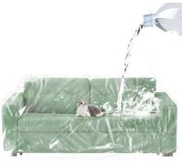 Housse de protection universelle transparente Unyqoos® pour meubles, imperméable et résistante aux déchirures, dimensions 2 x 3 mètres, en PVC de 0,2 mm. Idéale pour protéger les canapés, les lits et