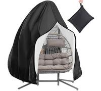 Housse de protection Unyqoos® pour fauteuil suspendu double, dimensions 200 x 230 cm – Tissu Oxford 210D avec revêtement PVC, imperméable et coupe-vent, résistant aux UV, avec cordon de serrage et fer