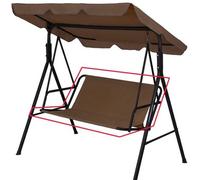 Housse de protection Unyqoos® pour hamac de jardin – Housse imperméable en Oxford 600D, disponible en 3 tailles, pour modèles 2 et 3 places, couleurs chaudes et naturelles, housse uniquement