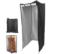 Housse de Rack Tissu Oxford Noir, Pliable et Ajustable | Fermeture Éclair Lisse, pour Plaques de Cuisson et Grilles de Refroidissement, Usage la Cuisine Professionnelle