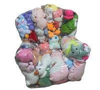 Housse De Rangement Imperméable Transparente Pour Peluches, Organisateur de avec Fermeture Éclair, Organisateur pour Chambre Enfant Coin Détente Salon Canapé Lit au Sol