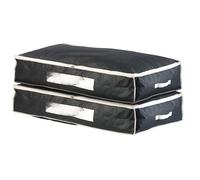 Housse de rangement - Noname - 2 pièces - 86 L - Noir - Toile intissée - 100x48x18 cm