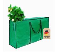 Housse de rangement pour sapin de Noël verte 135 x 34 x 68 cm - sac de transport pliable pour arbre de Noël avec poignées
